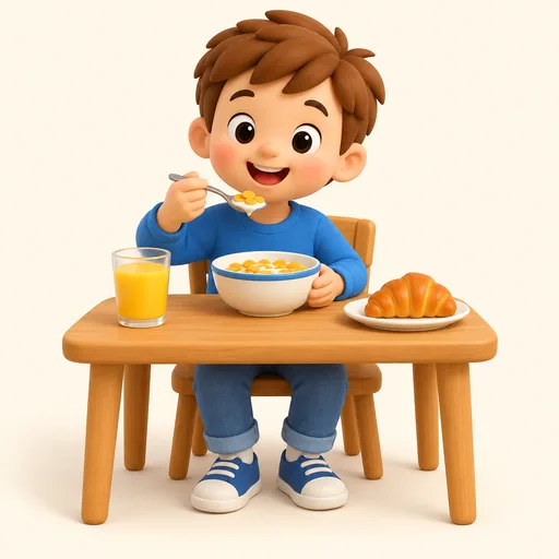 prendre le petit-déjeuner